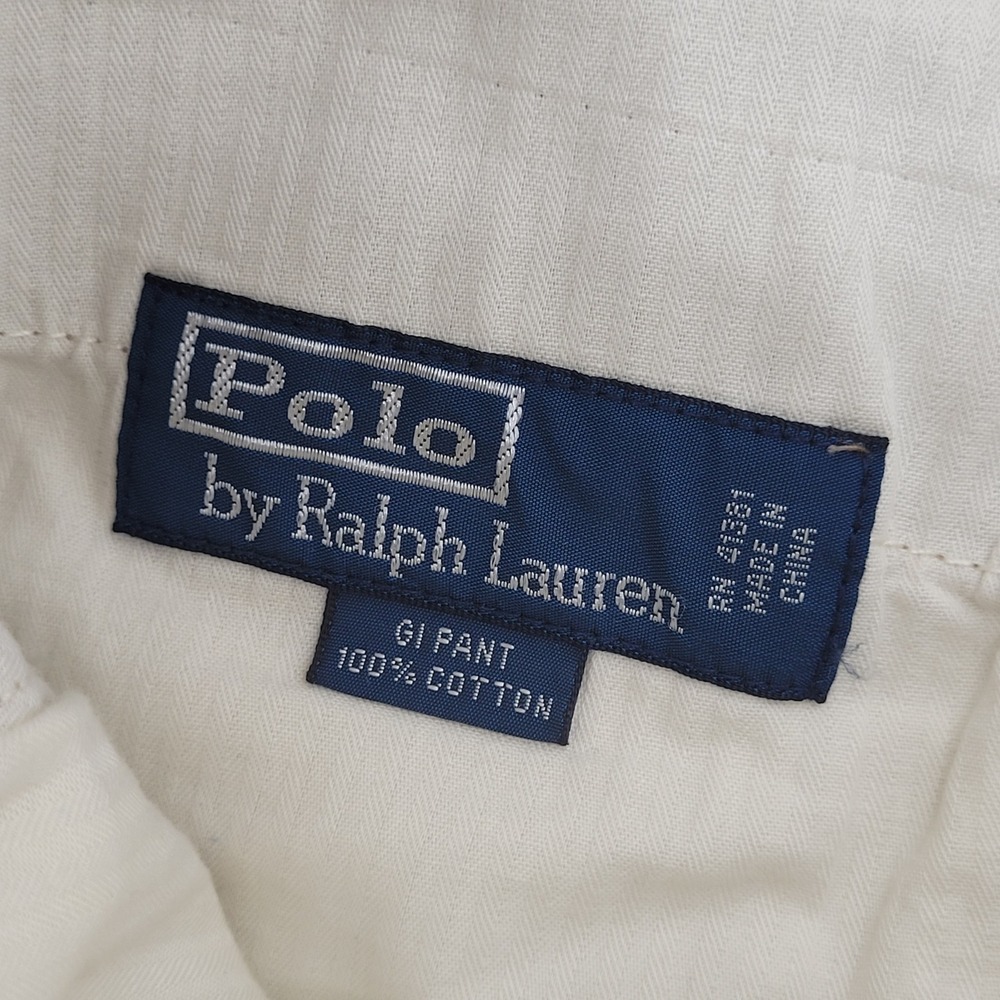 Polo Ralph‎ Lauren GI Pant Mens 36x30 Tan Khaki Cotton Chino Trousers - Picture 3 of 6